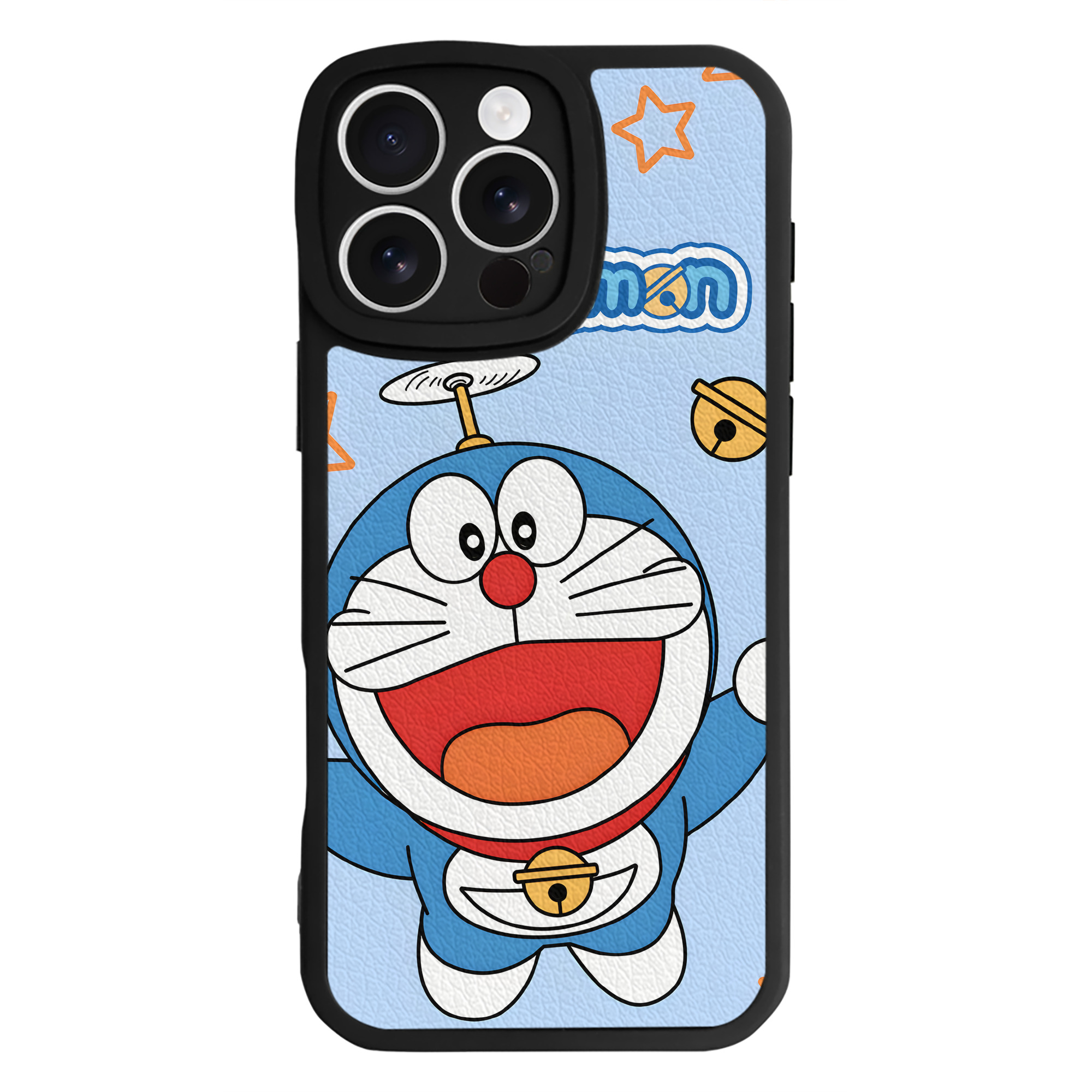 （画像用） ドラえもん Doraemon 【iPhone 16シリーズ対応】シリコンスマホケース（レザー調） 材質：シリコン